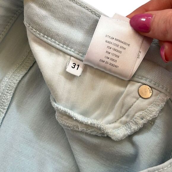 Hudson Natalie Super Skinny Jeans In Soft Sky Blue Size 31 - Picture 8 of 9